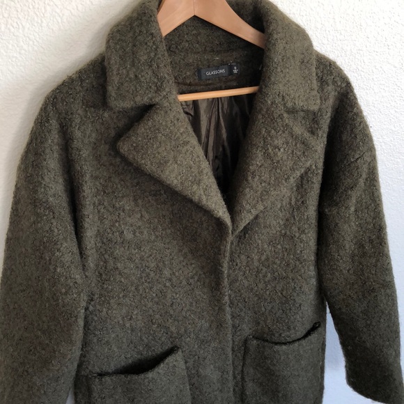 Olive color Glassons Jacket size small - Picture 2 of 14